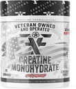 Monohydrate de créatine, favorise la croissance musculaire maigre, non aromatisée, aide la récupération musculaire, supplément post-entraînement, Vétéran possédé et exploité (60 portions, Monohydrate de créatine)