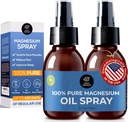 Olio di spruzzo di magnesio - 100% puro cloruro di Magnesio Topico per Crampe di gambe dall'Antico Zechstein Seabed | Perfetto per lo sport, Relax & Sleep | per adulti e bambini (2X 3,33 oz)
