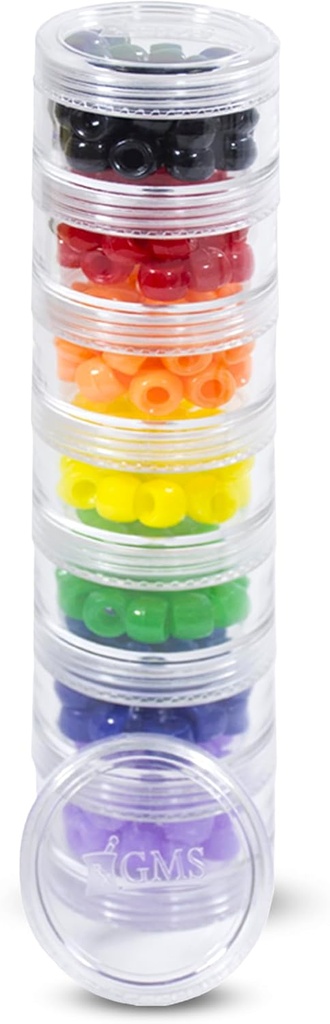 7 Tage Medizin Pill Organizer - Stapelbare Pille Box - Passt kleine Tabletten & Vitamin-Ergänzungen - Halten Sie Ihre tägliche und wöchentliche Medizin an einem Ort - Small - Clear
