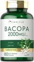 Carlyle Bacopa Monnieri Kapseln | 180 Kapseln | Gluten Kostenlose Ergänzung