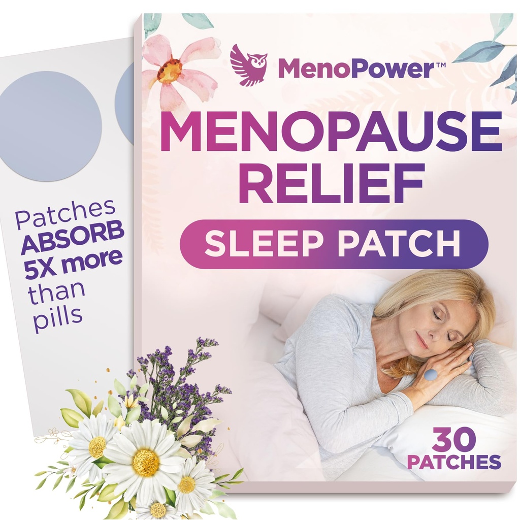 Cooling Comfort Schlaf-Patches für Damen - Menopause Relief für bessere Schlafhilfe - Schlaf-Ergänzung für Entspannung & Extrastärke - Support Hot Flashes, Qualität Schlaf & Reduce Fatigue - 30 Patches