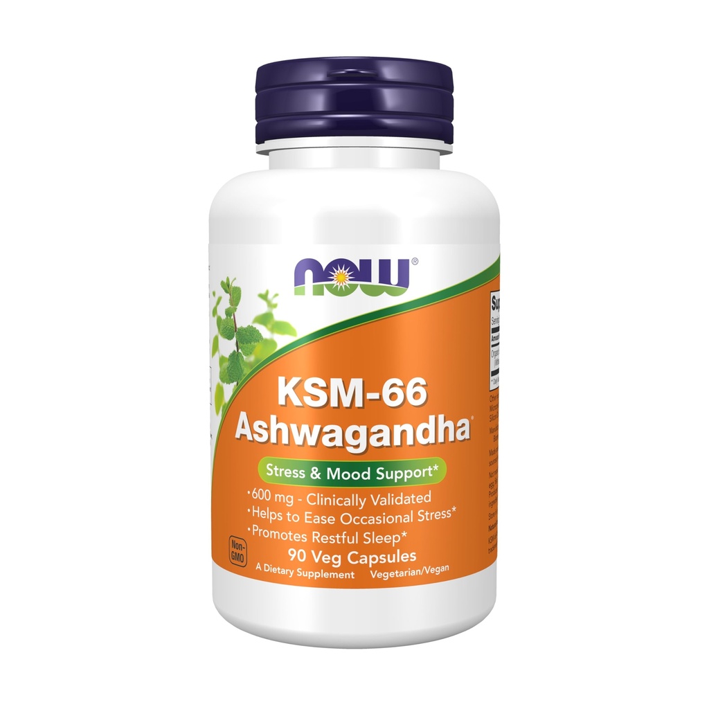 MAINTENANT Suppléments, KSM-66 Ashwagandha®, Stress and Sleep Support, 90 gélules