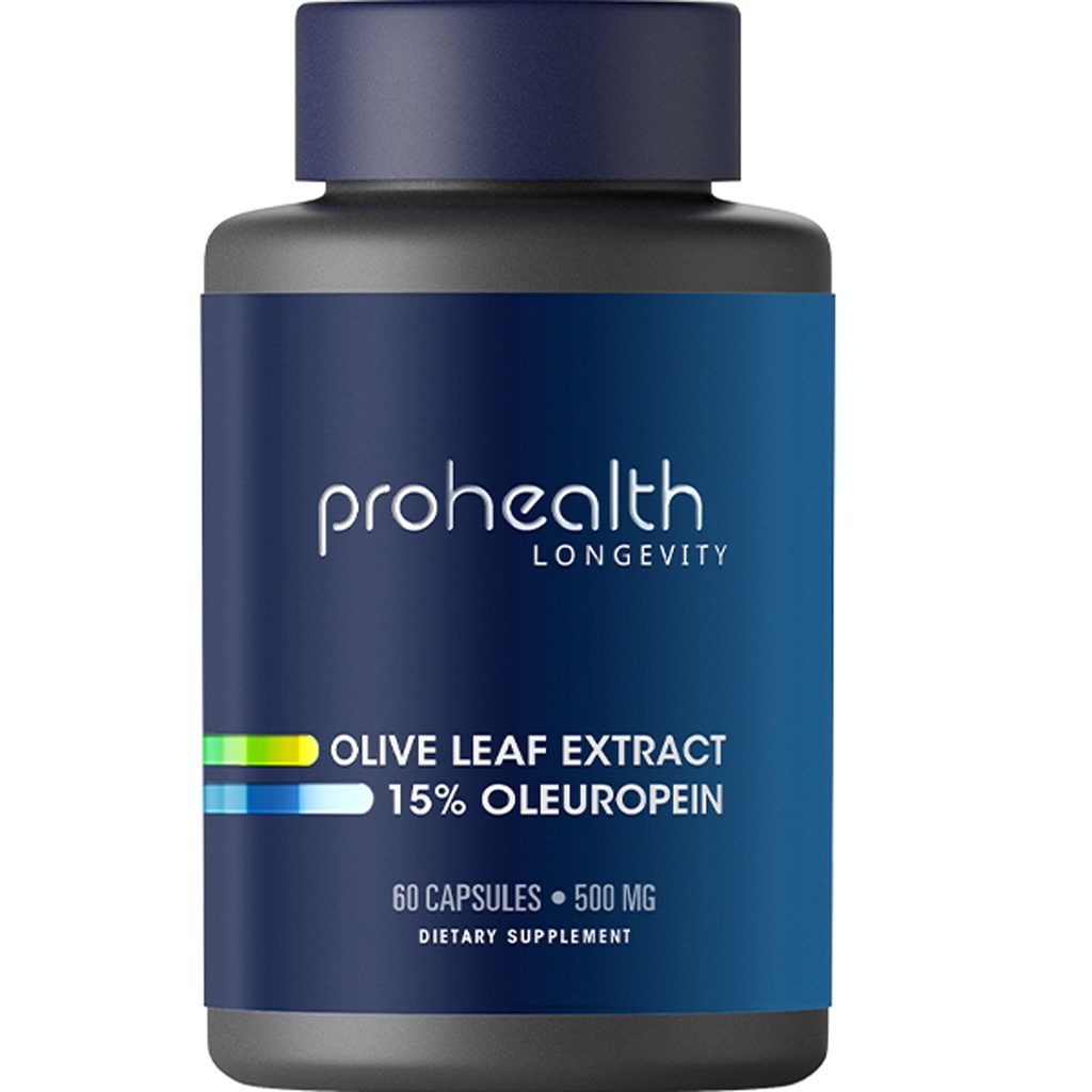 ProHealth Olive Leaf Extract (15% Oleuropein) (500 mg, 60 Veggie Kapseln)