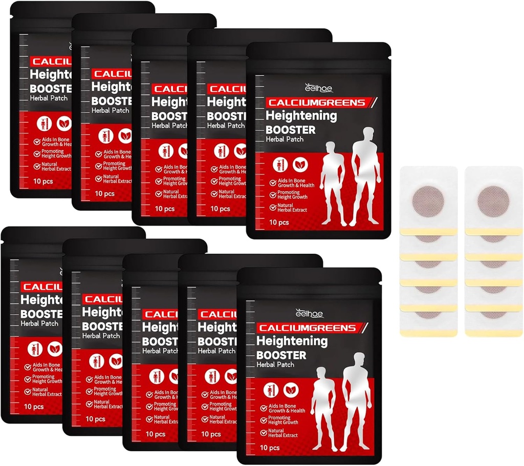 Kräuter Kalzium-Support-Patch, Erhöhung Booster Kräuter-Patch, Höhe Wachstums-Patch, Kräuter Höhe erhöhen Fuß-Patch, fördern das Wachstum von Skelett Muskeln (8pack)