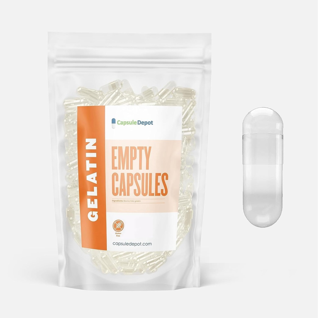 Größe 00 Leere Gelatine Kapseln- Kapsel Depot - 100 Zähler