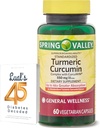 Integratore curcuma curcuma curcuma della valle di primavera con 45 diabeti di Lual Decoded | Complesso con CurcuWin | Integratore alimentare | 550 mg, 60 capsule