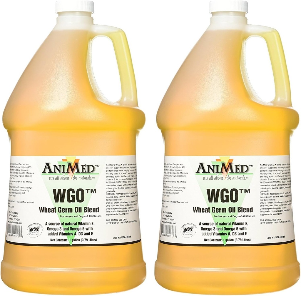 AniMed WGO Wheat Germ olio miscela supplemento, 1 gallone (2 pacchetto)
