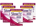 Slow Fe Slow Release Iron Supplement, Hohe Potenz, Einmal am Tag, Gentle on System, 30 Tabletten (Pack von 5)