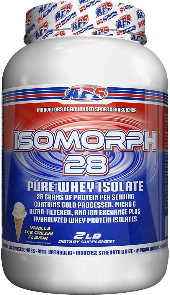 APS Nutrition Isomorph Protein Powder Supplement | Whey Protein Isolate | Ultragefiltert | 28g Protein | Vanilla Ice Cream, 2 Pound (Pack von 1)