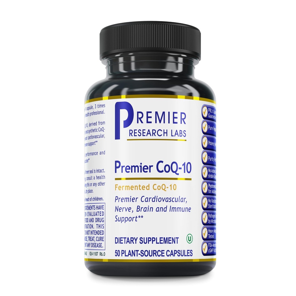 Quantum Nutrition Labs CoQ-10 Qultured - Coenzym Q10, Co Q 10 Supplement, 100mg Kapseln für Herzgesundheit, Nerve und Immununterstützung, Ubiquinol Co Enzyme Q-10 mit Red Algae - 60 vegetarische Kapseln