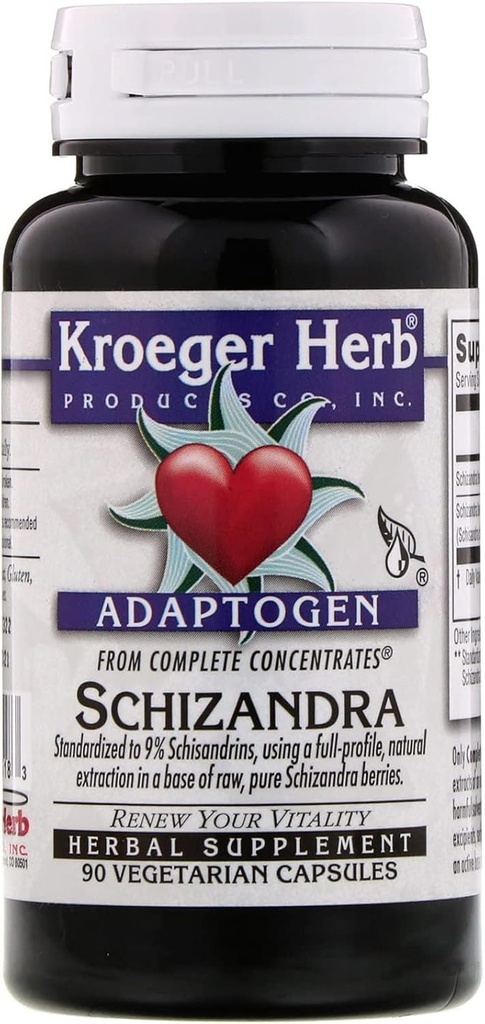Kroeger Herb Schizandra - 90 Capsules végétariennes