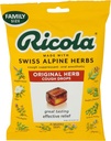 Ricola Original Kräutertee Tropfen, 45 Zähler, Cough Suppressant & Throat Relieving Tropfen mit natürlich Sourced Menthol, Pleasing Kräuter Geschmack für Husten & Throat Irritation Symptome Relief