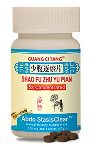 Abdo Stasisclear Tutto naturale cinese Herbal Guang Ci Tang Supplemento Shao Fu Zhu Yu Pian Tablet Pillola di Guang Ci Tang