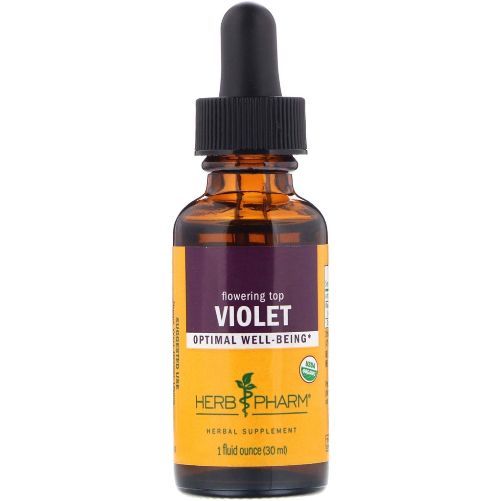 Estratto di liquido viola organico certificato Pharm, 1 Fl oz