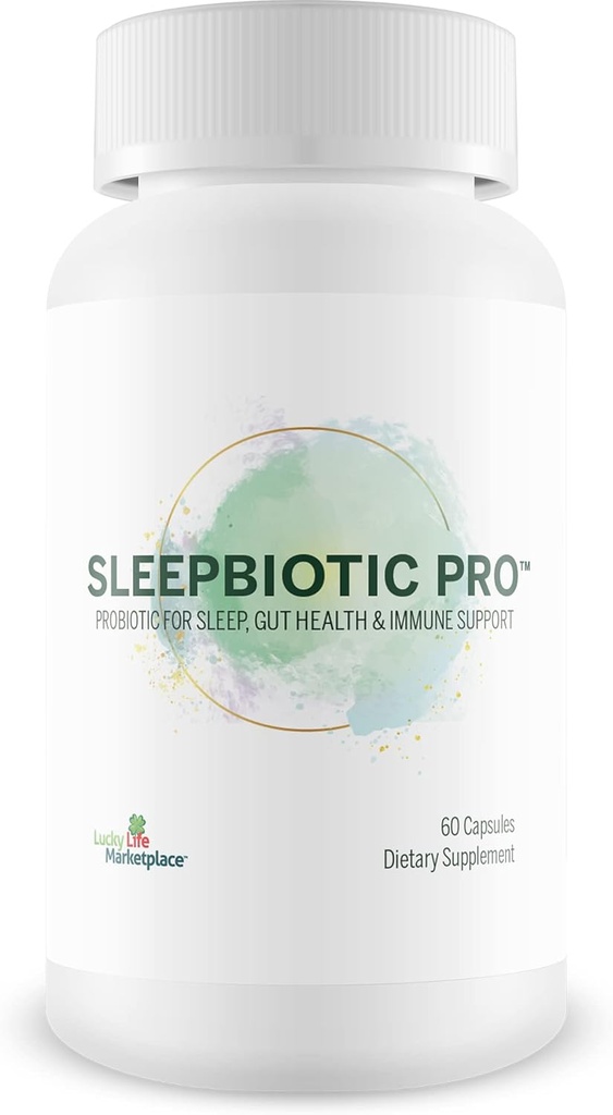 Sleepbiotic Pro - Multi-Strain Probiotic Sleep Support - Aid Gut Health & Immune Support - Promuove il relax e la qualità del sonno con Probiotici Premium - Lactobacillus & Bifidobacterium - 40 miliardi di CFU