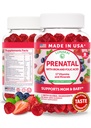 Lunakai USA Hergestellte pränatale Vitamine mit Eisen- und Folsäure - Köstliche Schwangerschaft Multivitamin-Gummi für Frauen, 60 Count