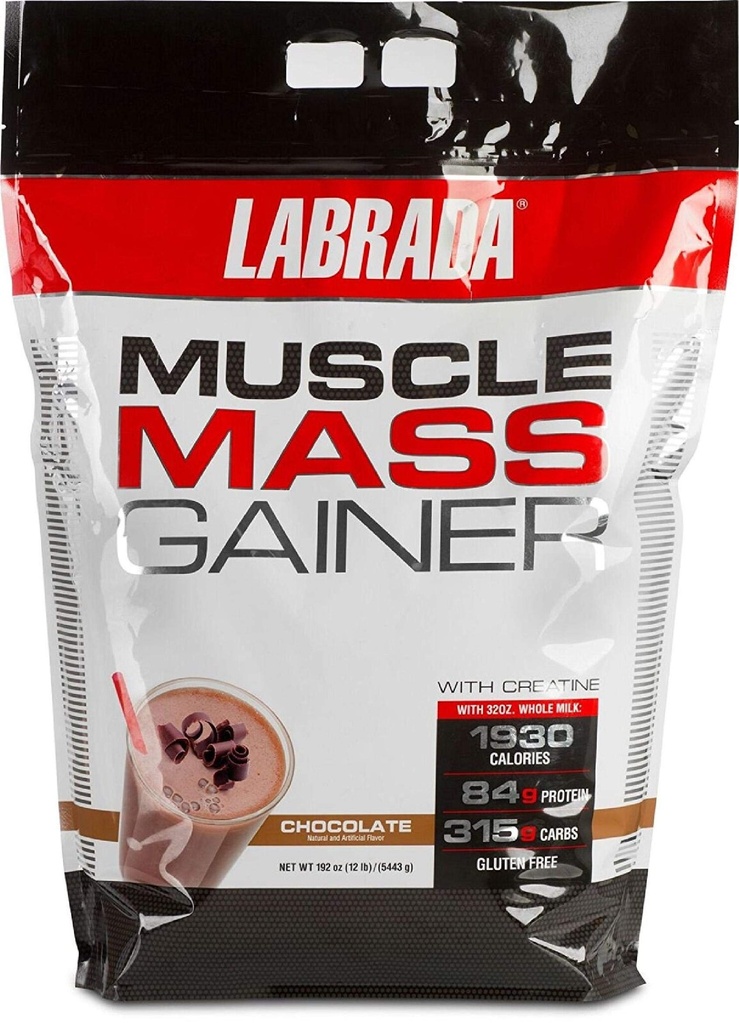 Labrada Nutrition Muskelmasse Gainer, Schokolade, 12 Pfund
