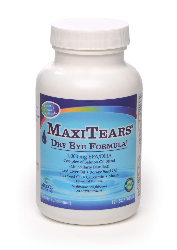 MedOp MaxiTears® Formule des yeux secs 120 softgels, 1 bouteille