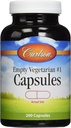 Carlson Labs Medium oder Small Empty Veg Kapseln, 200 Zähler