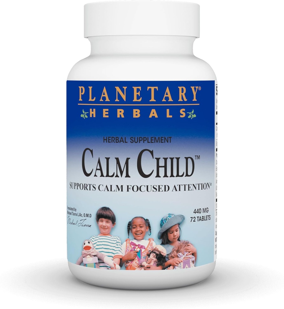 Herbes Planétaires Enfants Calmes pour enfants actifs 72 onglets