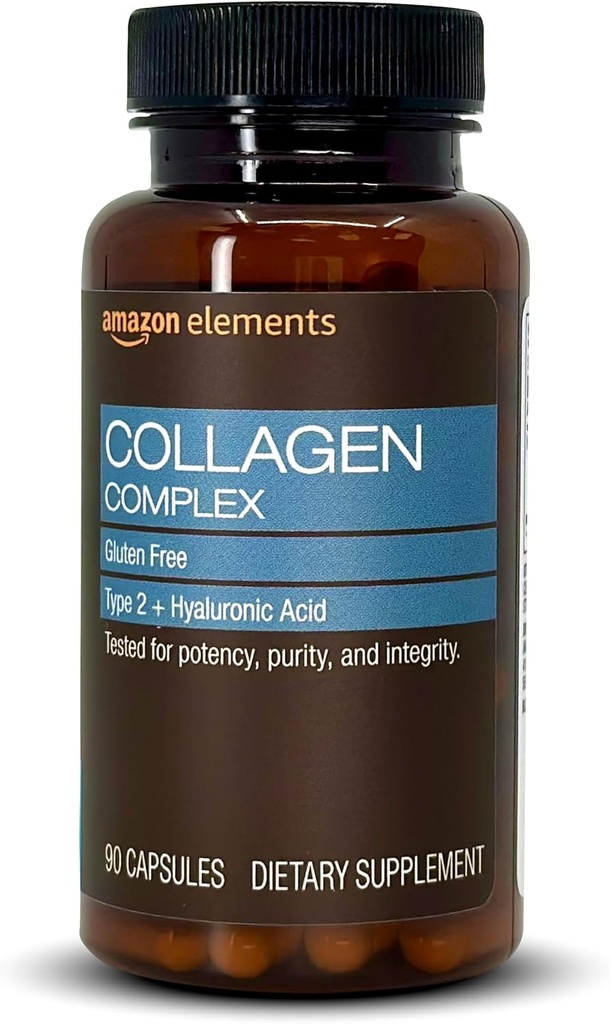 Eléments Complexe collagène avec acide hyaluronique, 90 capsules, 3 mois d'approvisionnement