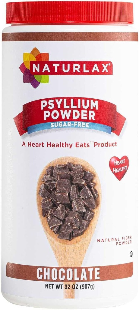 Zuckerfreies Psyllium Husk Faserpulver, Schokolade Flavored 32 oz