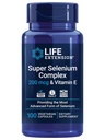 Life Extension Super Selen Complex, 200 mcg - 3 Formen von Selen, Vitamin E - Zelluläre Gesundheit & Langlebigkeit Unterstützung - Glutenfrei, Nicht-GVO, Vegetarier, 1 Täglich - 100 Kapseln