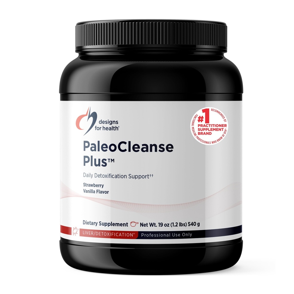 Progetti per la salute PaleoCleanse Plus - Polvere di disintossicazione con 18g Bone Broth Protein, erbe antiossidanti, vitamine + minerali - Smoothie Shake Drink Mix, Fragola-Vanilla Flavor (15 Serve / 540g)