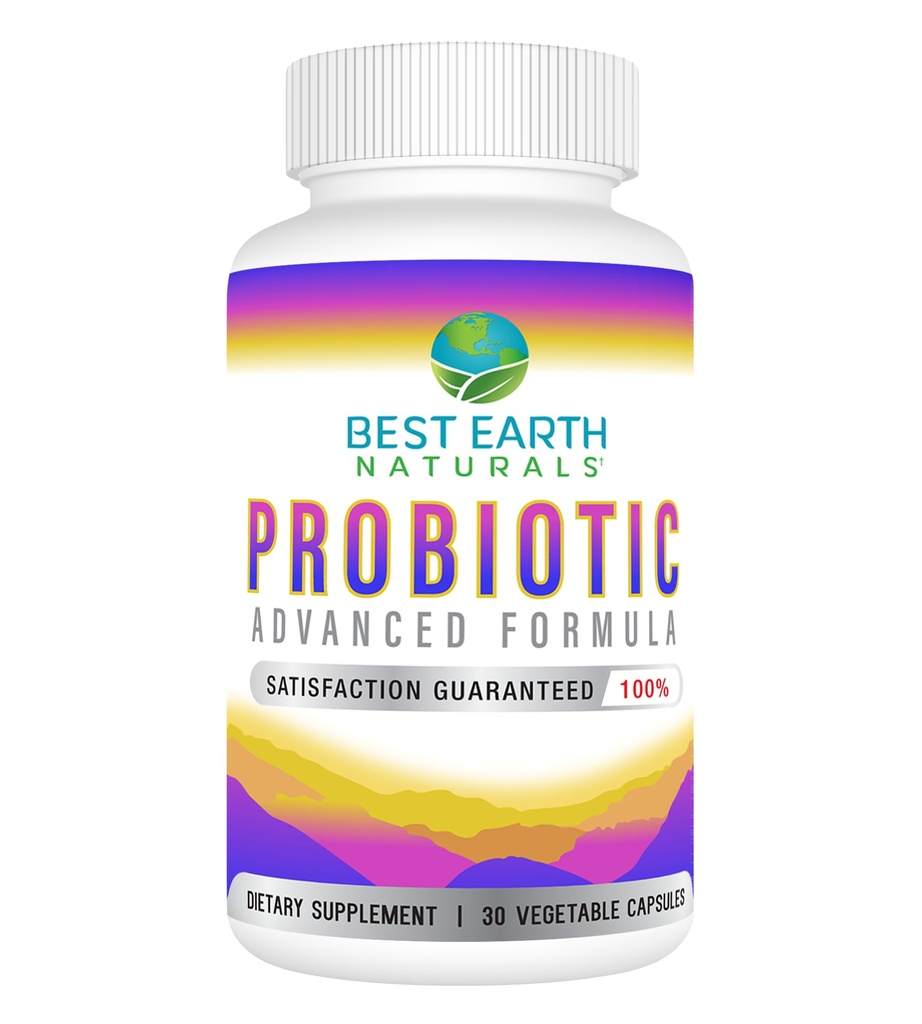 Best Earth Naturals Probiotics Formula avanzata per donne e uomini con 5,75 miliardi di CFU - 30 capsule (30 giorni di alimentazione)