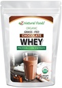 Chocolat Bio Poudre de Protéine de Whey Concentrate - Herbacé et élevé aux États-Unis - Non OGM, sans gluten et non dénaturé - Pas de sucre ajouté, sucré avec Stevia - Pas d'hormones ou d'antibiotiques - 1 lbs