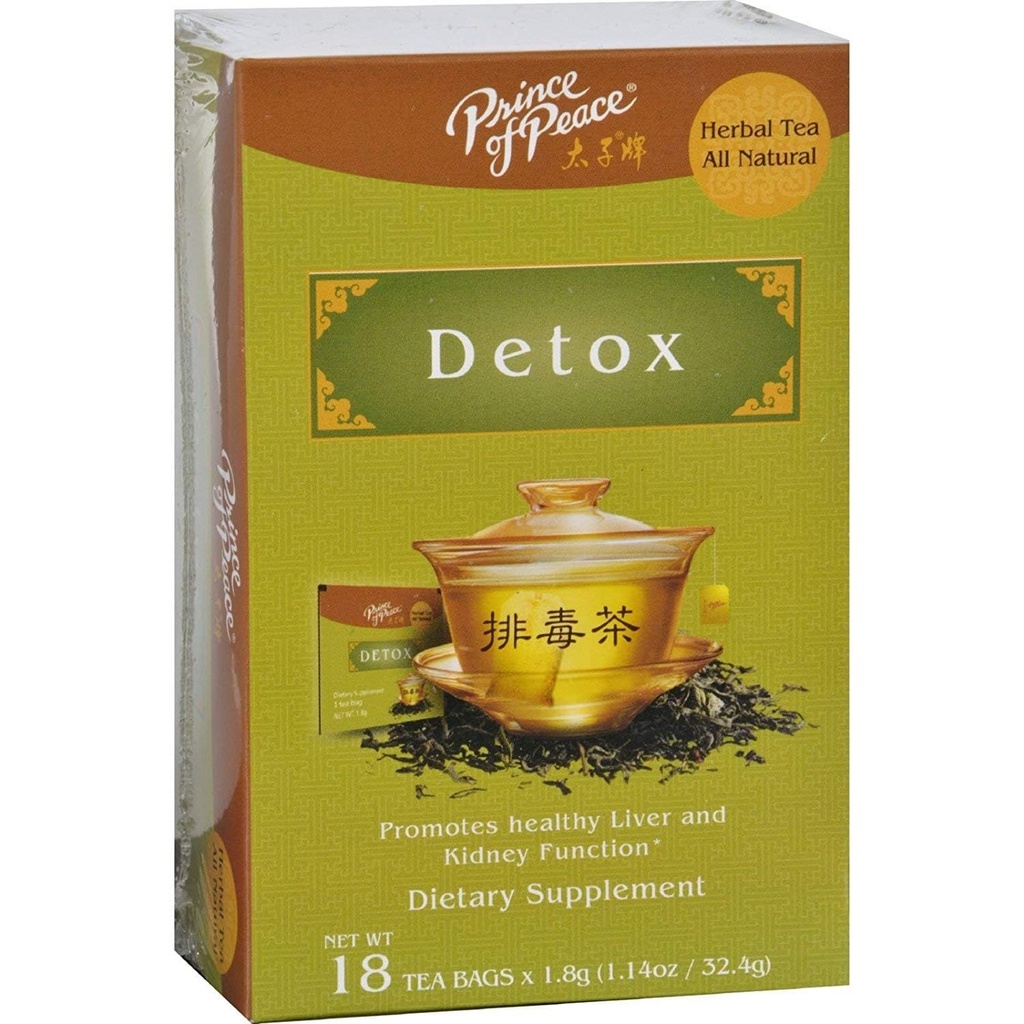 Prince of Peace Herbal Detox Tea - 4 Pack di 18 sacchetti di tè