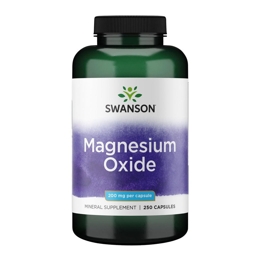 Swanson Magnesium 200 Milligramme 250 Kapseln