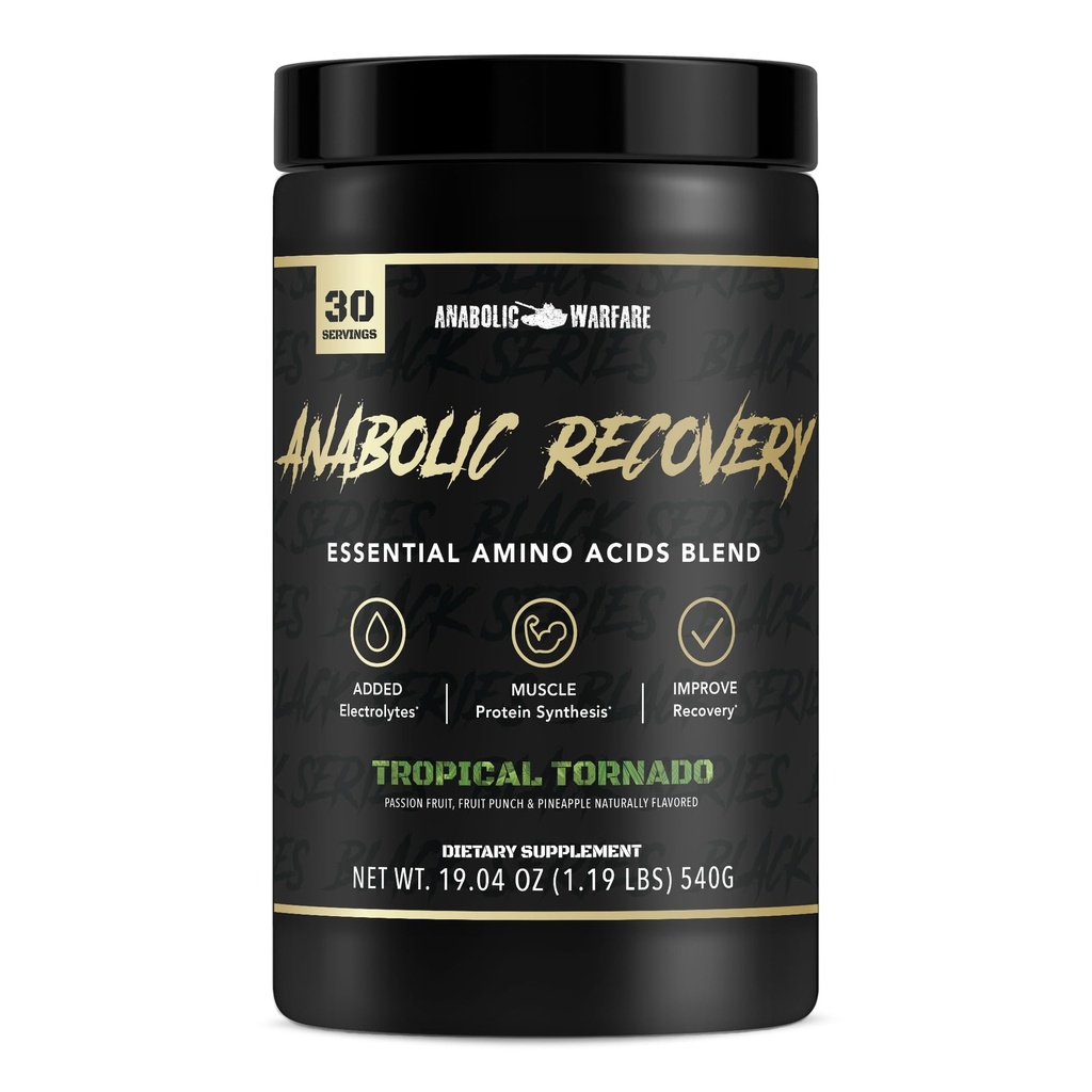 Recupero anabolizzanti, Aminoacidi essenziali, Ripristino post allenamento, Idratazione Premium, Muscolo di costruzione* (Tropical Tornado, 30 Serve)