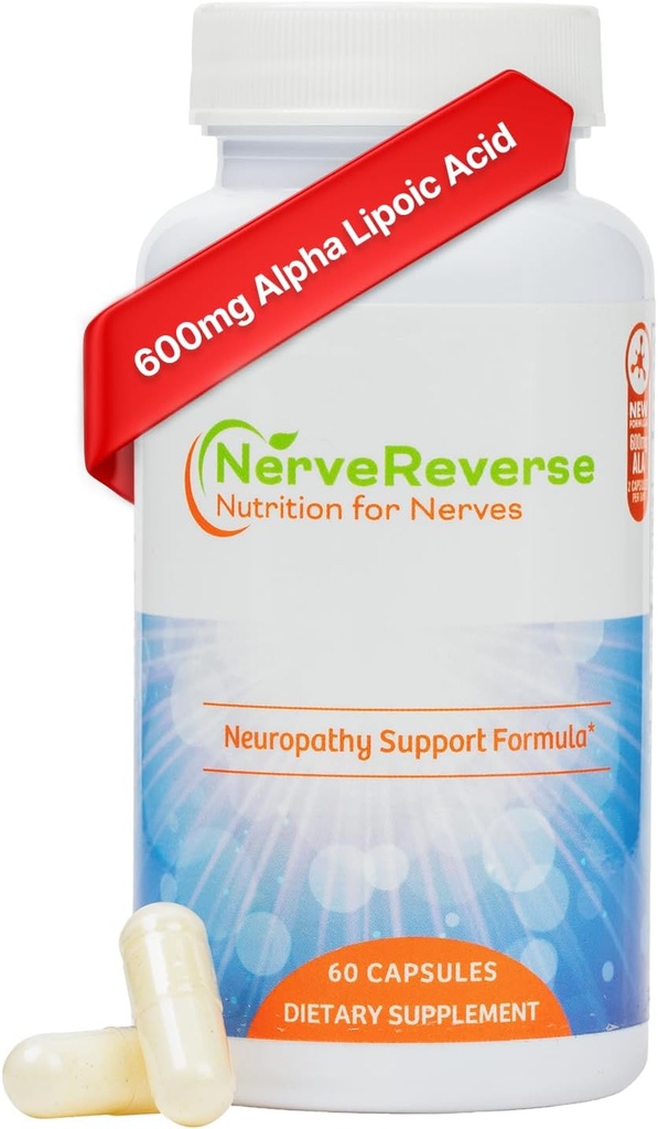 NerveReverse Neuropathy Support Formula Capsules - 3 Pack (3 Bottles) - 90 Day Supply