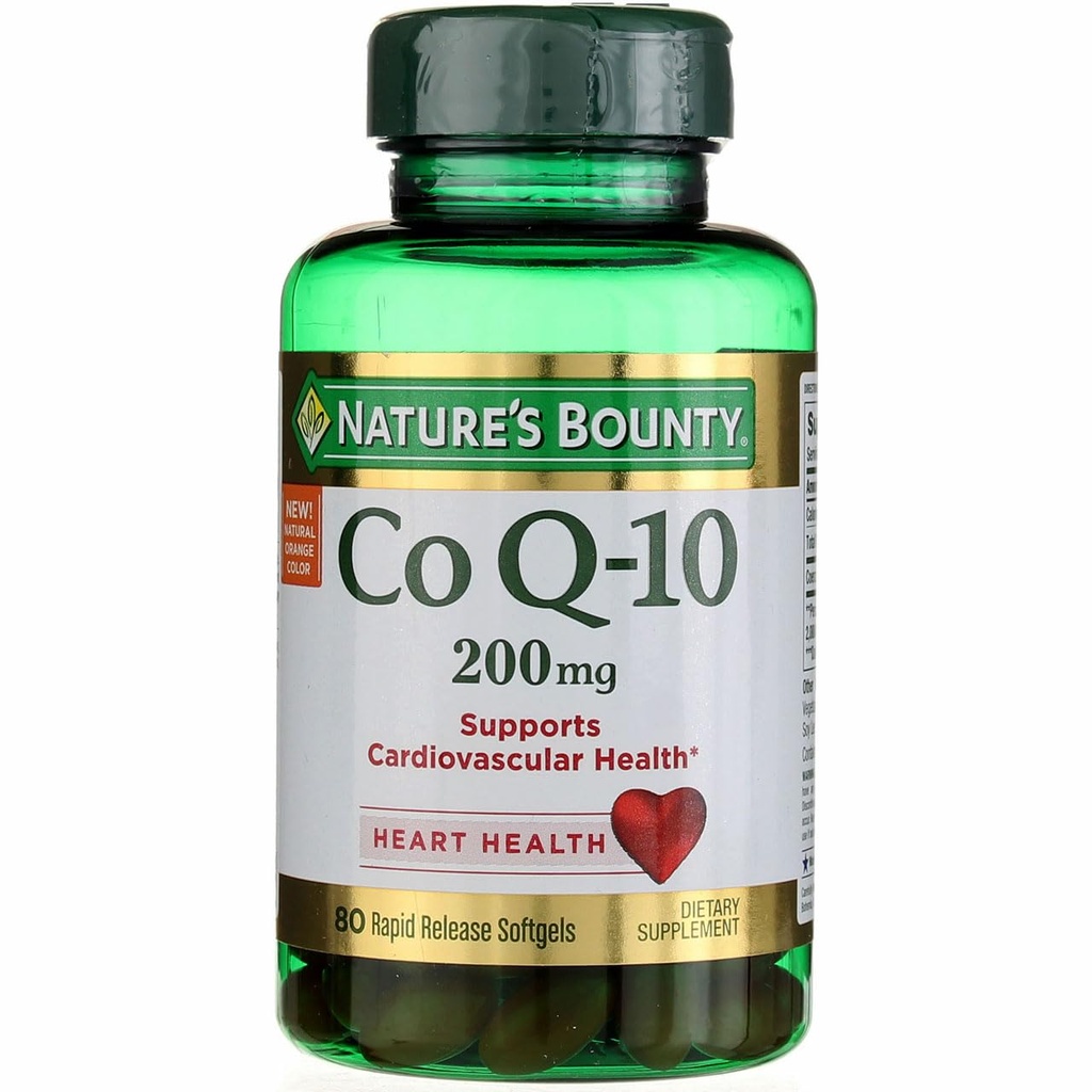 Ensemble de 2 comprimés de Bounty Co Q-10 200 mg, 80 comprimés
