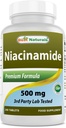 Best Naturals Niacinamid 500mg 240 Tabletten (geeignet für Vegetarier) - Nicht spülende Form von Niacin (Vitamin B3)
