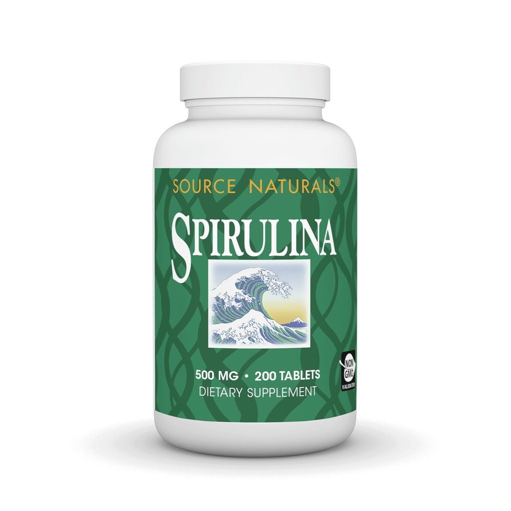 Quelle Naturals Spirulina - für die Unterstützung des Immunsystems - 200 Tabletten