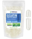 XPRS Nutra Größe 1 Leere Kapseln - 500 Graf Leere Gelatine Kapseln - Pillen DIY Kapsel Füllung - Pure Bovine Pille Gel Kapseln für Do-It-Yourself Ergänzungen (Clear)