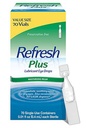 Refresh Plus Lubricant Augentropfen für trockene Augen, Konservierungsfrei, Farbgröße, 0,01 Fl Oz Single-Use Behälter, 70 Zähler