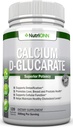 Calcium D-Glucarate - 500mg - 120 Capsules végétales - Pouvoir supérieur pour soutenir les processus de nettoyage, le métabolisme et l'équilibre hormonal des estrogènes - Aide à la santé de la prostate, du sein et des colonies