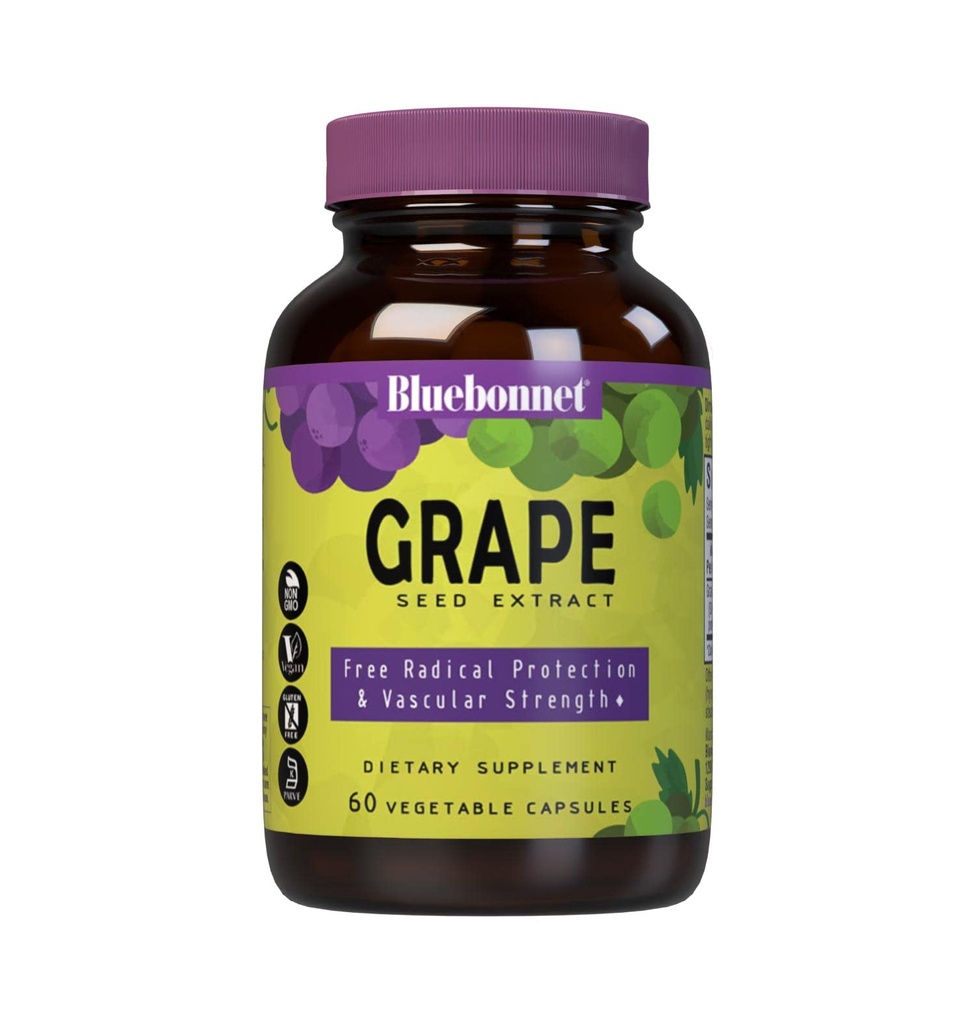 BlueBonnet Super Fruit Grape Seed Extract Supplement, 60 Count, Weiß (743715008403)