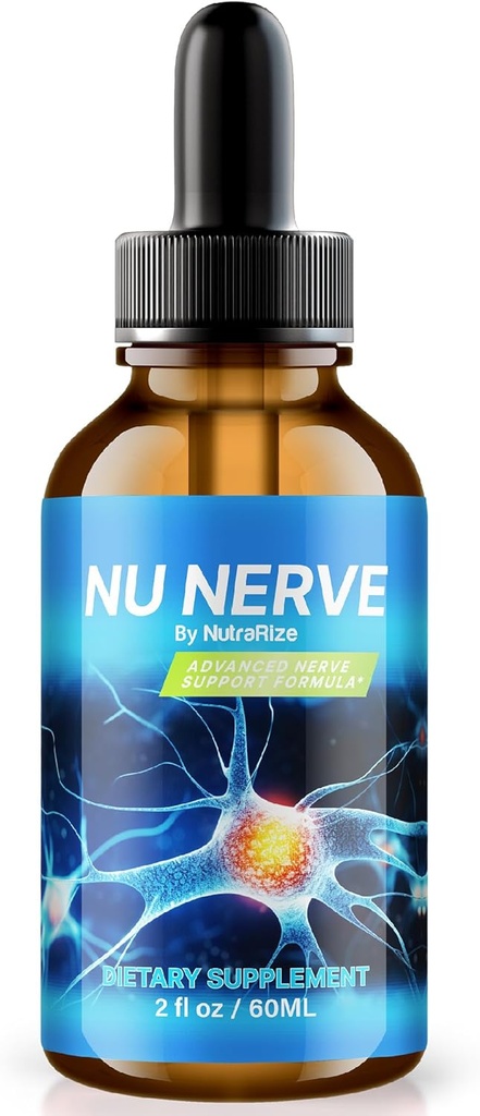NutraRize Nu Nerve Drops, Nerve Health Support, Tutto Natural Potent Supplement, Formula nutrizionale per la crescita sana di nervi, Official Blood Liquid Drops Recensioni (30 Serve)