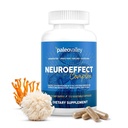 Paleovalley NeuroEffet - Supplément nutritionnel pour le café de champignons Neuro pour le soutien de la concentration, de la mémoire et de l'énergie - 28 jours d'approvisionnement - 8 extraits entiers de champignons et de fruits de café