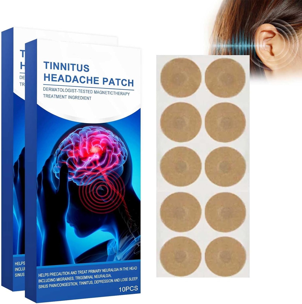 Tinnitus Patches 20 PCs, Ohr Patches für Tinnitus, Ohr Patch, Hörgeräte, Itchy Ears/Non-Woven Stoffaufnäher (20PCS)