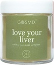 Cosmix Aimer votre foie, désintoxication du foie et du rein, purifie le sang, réduit l'inflammation, Bhumi Amalaki, chardon de lait, curcuma, 60G - fait jusqu'à 40 portions, mélange de superaliments à base végétale