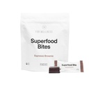 Pour Wellness Superfood Focus Bites (20 comte), Cocoa Espresso Brownie – Réduit la fatigue, améliore la digestion et le soutien Fonction cérébrale
