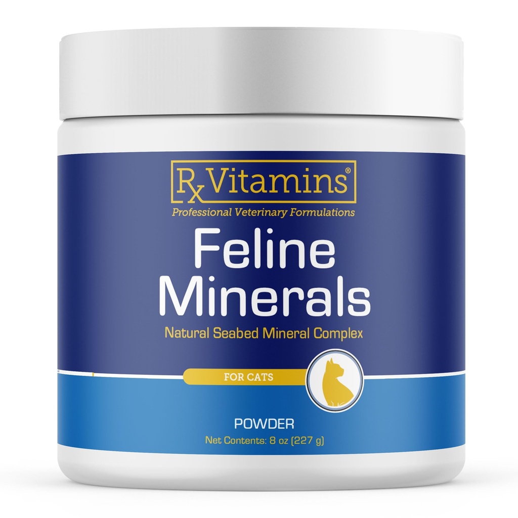 Rx Vitamine Feline Mineralstoffe - Taurine für Katzenherzgesundheit - Kalzium für Gelenkergänzung - Immununterstützung für Katzen mit Magnesium & Kalium - Haut und Mantelergänzung - 8oz