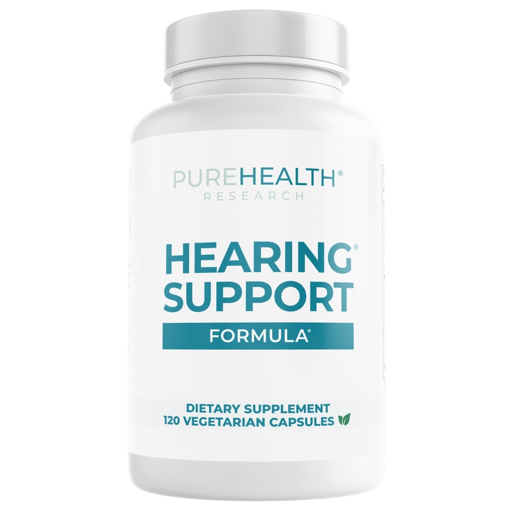 PUREHEALTH FORSEARCH Hörgerät Formel - Tinnitus-Ergänzung mit Flavonoiden & hörende Vitamine, um Stille zu helfen Lärm, sicher und natürlich - Ohr Tinnitus Relief für Ringen Ohren, 1 Flasche