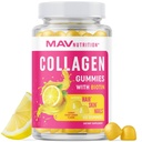 Gommies de collagène pour les femmes 200mg Collagène hydrolysé + 2500mcg Biotine, avec vitamine C, E et zinc, anti-vieillissement, croissance des cheveux, peau, ongles forts