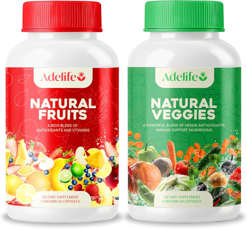 Obst und Gemüse Nahrungsergänzung, Insgesamt 120 Kapseln, Erdenergie Früchte und Gemüse, Tägliche Vitamine, Super Fruits und Gemüse Ergänzungen, Gemüse Ergänzungen für Erwachsene, MADE in USA